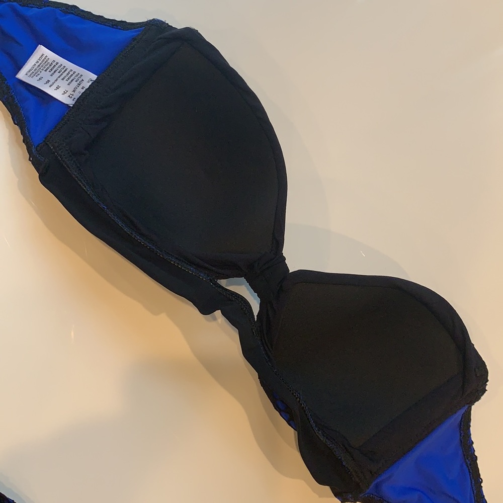 Blue Patterned Bikini Set - image 4